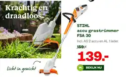 Welkoop STIHL accu grastrimmer FSA 30 aanbieding