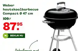 Welkoop Weber houtskoolbarbecue Compact 0 47 cm aanbieding