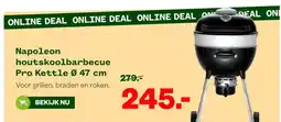 Welkoop Napoleon houtskoolbarbecue Pro Kettle Ø 47 cm aanbieding