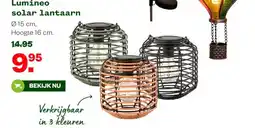 Welkoop Lumineo solar lantaarn aanbieding