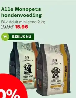 Welkoop Alle Monopets hondenvoeding aanbieding