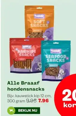 Welkoop Alle Braaaf hondensnacks aanbieding
