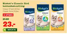 Welkoop Biokat's Classic 3in1 kattenbakvulling aanbieding