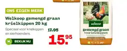 Welkoop Welkoop gemengd graan krielkippen 20 kg aanbieding
