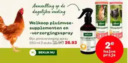 Welkoop Welkoop pluimvee- supplementen en -verzorgingsspray aanbieding