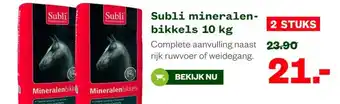 Welkoop Subli mineralen- bikkels 10 kg aanbieding
