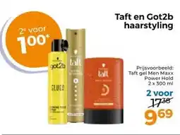Trekpleister Taft en Got2b haarstyling aanbieding