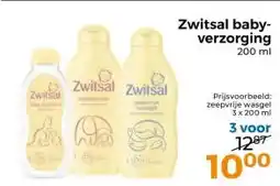Trekpleister Zwitsal baby- verzorging aanbieding