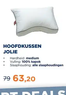 TotaalBED Hoofdkussen Jolie | kapok aanbieding