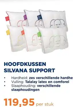 TotaalBED Hoofdkussen Silvana Support Larimar aanbieding