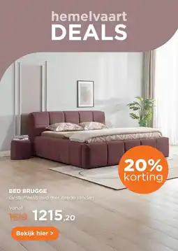 TotaalBED Bed Brugge | 140 x 200 cm | Cyber 581, oudroze aanbieding