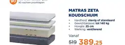 TotaalBED Matras Zeta koudschuim | 70 x 200 cm | Standaard aanbieding