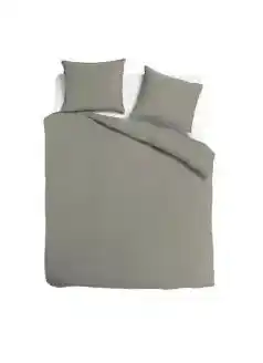 TotaalBED Dekbedovertrek Noa Taupe | 140 x 200/220 cm aanbieding