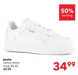 Scapino Puma Carina Street dames sneakers wit aanbieding