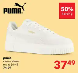 Scapino Puma Carina Street dames sneakers wit beige aanbieding