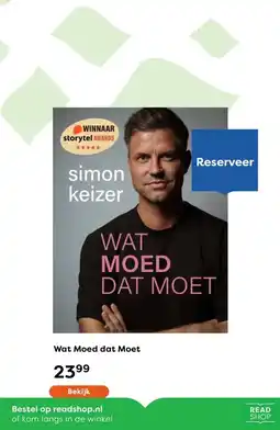 The Read Shop Wat Moed dat Moet aanbieding
