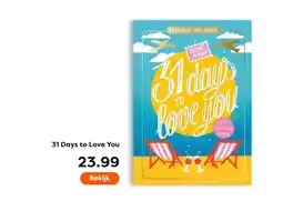 The Read Shop 31 Days to Love You aanbieding