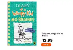 The Read Shop Diary of a wimpy kid: No Brainer aanbieding