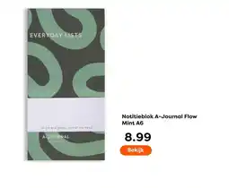 The Read Shop Notitieblok A-Journal Flow Mint A6 aanbieding