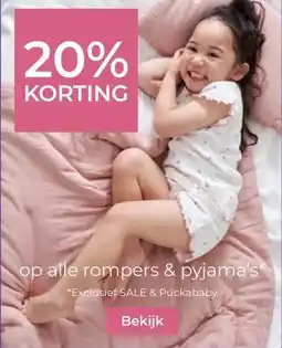 Prenatal op alle rompers & pyjama's aanbieding