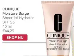 Pour Vous CLINIQUE Moisture Surge aanbieding
