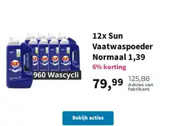 Plein.nl 12x Sun Vaatwaspoeder Normaal 1,39 aanbieding