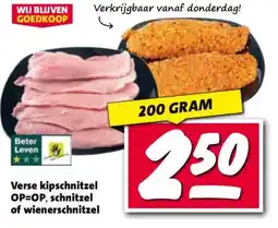 Nettorama Verse kipschnitzel OP=OP, schnitzel of wienerschnitzel aanbieding