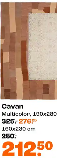 Kwantum Cavan Multicolor, 190x280 cm aanbieding