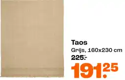 Kwantum Taos Grijs, 160x230 cm aanbieding
