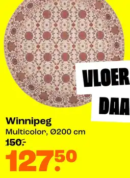 Kwantum Winnipeg Multicolor, 200 cm aanbieding