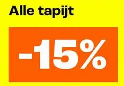 Kwantum Alle tapijt -15% aanbieding