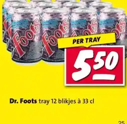 Nettorama Dr. Foots tray 12 blikjes à 33 cl aanbieding