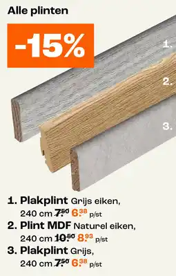 Kwantum Alle plinten -15% aanbieding