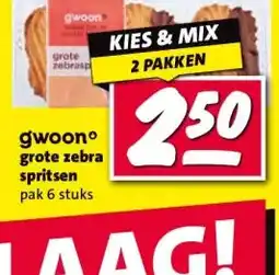Nettorama gwoonº grote zebra spritsen aanbieding