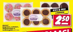 Nettorama gwoonº gangmakers, confettini's, abrikozencakejes of aardbeiengebak aanbieding