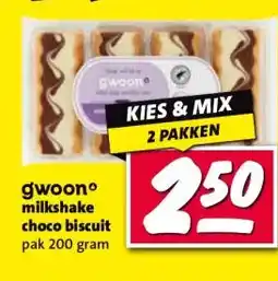 Nettorama gwoonº milkshake choco biscuit aanbieding
