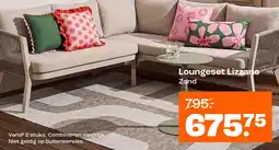 Kwantum Loungeset Lizzano Zand aanbieding