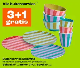 Kwantum Alle buitenservies 3+1 gratis aanbieding