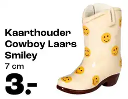 Kwantum Kaarthouder Cowboy Laars Smiley aanbieding