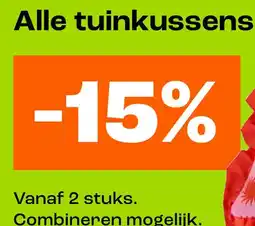Kwantum Alle tuinkussens -15% aanbieding