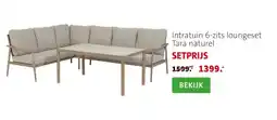 Intratuin Intratuin 6-zits loungeset Tara naturel aanbieding