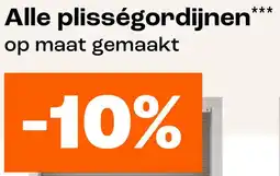 Kwantum Alle plisségordijnen op maat gemaakt -10% aanbieding