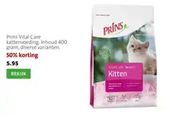 Intratuin Prins Vital Care kattenvoeding. Inhoud 400 gram, diverse varianten. aanbieding