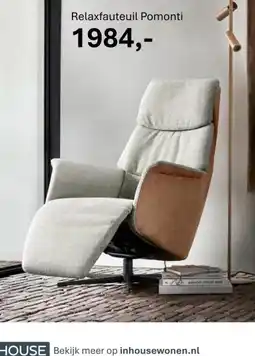 INHOUSE Relaxfauteuil Pomonti aanbieding