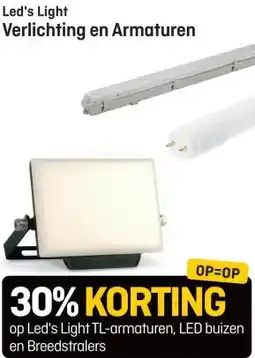 Hubo Led's Light Verlichting en Armaturen aanbieding