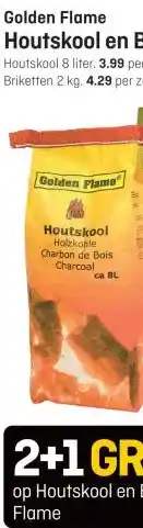 Hubo Golden Flame Houtskool aanbieding