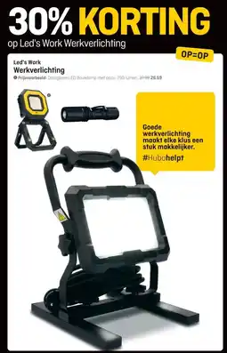 Hubo Led's Work Werkverlichting aanbieding