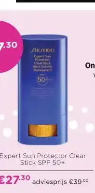 ICI Paris XL SHISEIDO Expert Sun Protector Clear Stick aanbieding