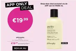 ICI Paris XL philosophy purity aanbieding