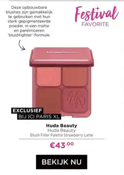 ICI Paris XL Huda Beauty aanbieding